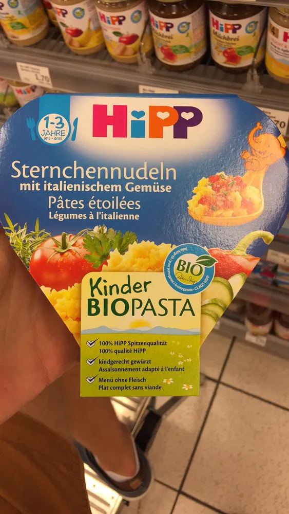 Pâtes étoilées légumes à l'italienne