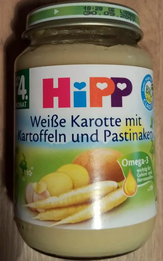 Weiße Karotte mit Kartoffeln und Pastinaken  ( Nach dem 4. Monat )