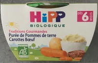 Bol Purée De Pommes De Terre Carottes B?uf Hipp 190 g +