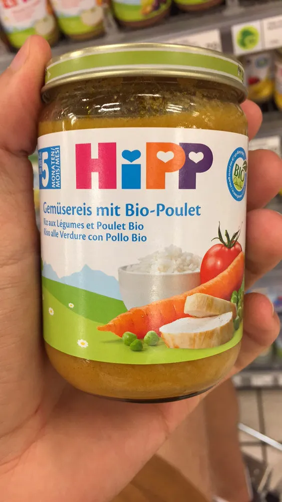Riz aux légumes et poulet bio