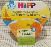 Menü Karotten, Kartoffeln, Wildlachs