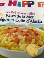 Les Pré-maternelles Pâtes de la Mer Légumes Colin d’Alaska