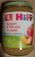 Banane & Pfirsich in Apfel    ( Nach dem 4. Monat )