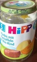 Kürbis mit Kartoffeln und Bio-Rind