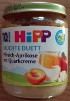 Joghurt Pfirsich-Aprikose mit Quarkcreme