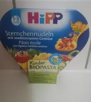 Pâtes étoile aux légumes méditerranéens
