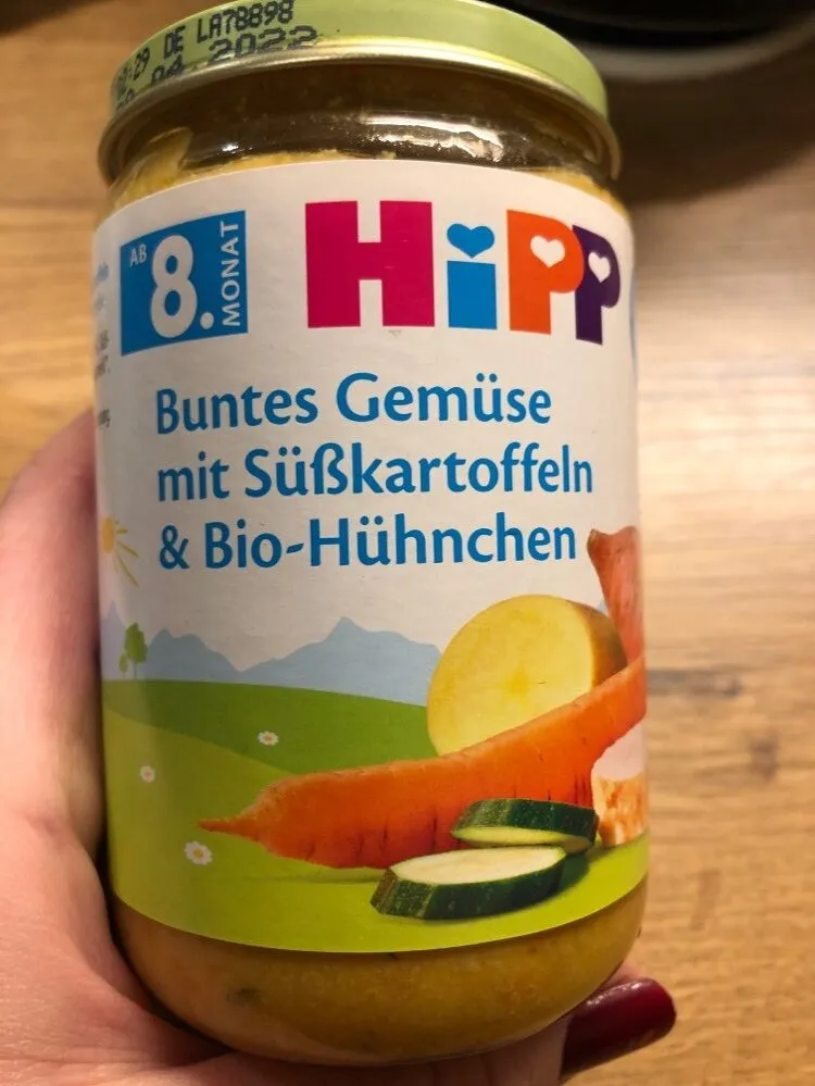 Buntes Gemüse mit Süsskartoffeln und Bio-Hühnchen