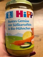 Buntes Gemüse mit Süsskartoffeln und Bio-Hühnchen