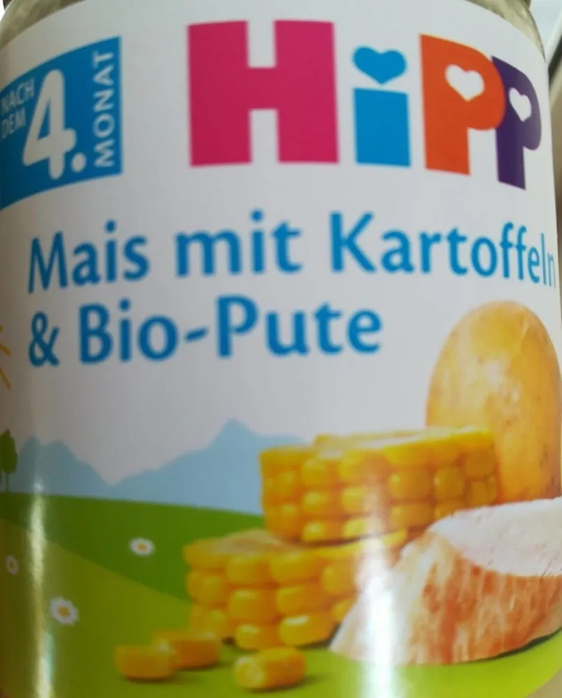 Bio Mais mit Kartoffeln & Pute 4. Monat