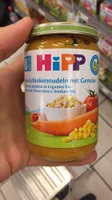 Pâtes au jambon et légumes bio