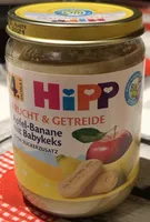 Apfel-Banane mit Babykeks