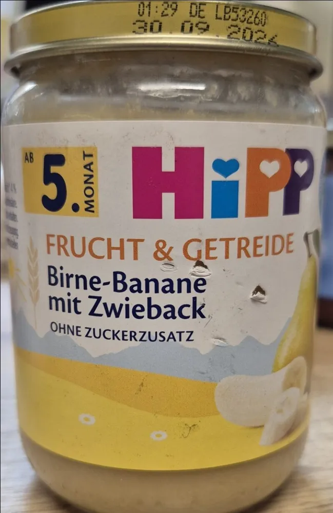 Birne-Banane mit Zwieback