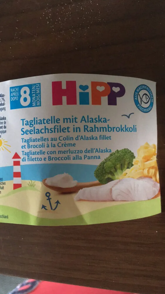 Tagliatelles au colin d'Alaska et Brocoli à la Crème