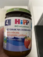 Kaszka mleczna z biszkoptami i jabłkami