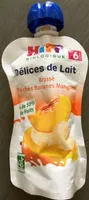 Délices de lait - Brassé pêches, bananes, mangues