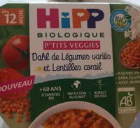 Hipp biologique P'TIT VEFGGIES