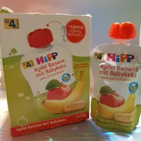 Apfel Banane mit Babykeks