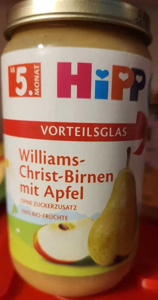 Williams Christ-Birnen mit Apfel (ab 5. Monat)