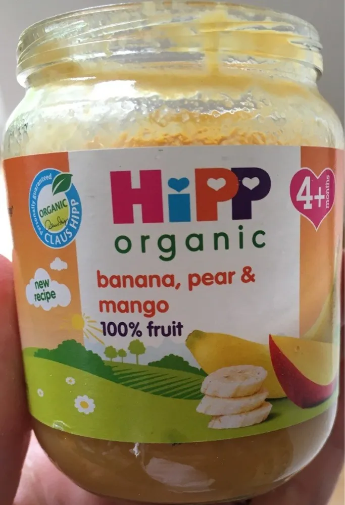 Compote banane poire mangue