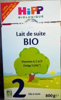 Lait de suite Bio 2