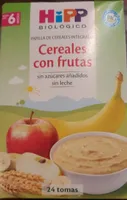 Cereales integrales con frutas