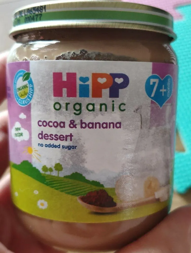 Cocoa and Banana dessert