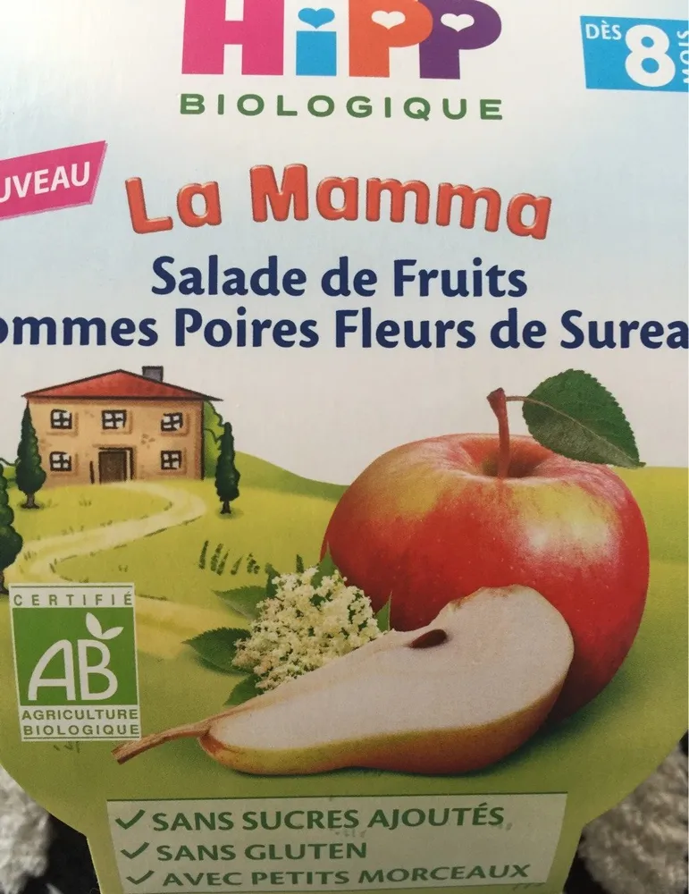 La Mamma Salade de Fruits Pommes Poires Fleurs de Sureau