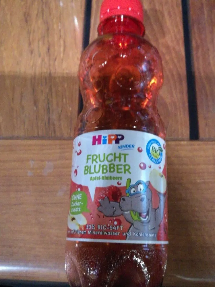 Frucht Blubber Apfel Himbeere