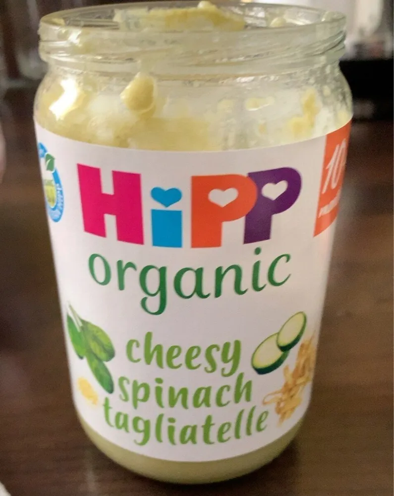 Organoc cheesy spinach tagliatelle