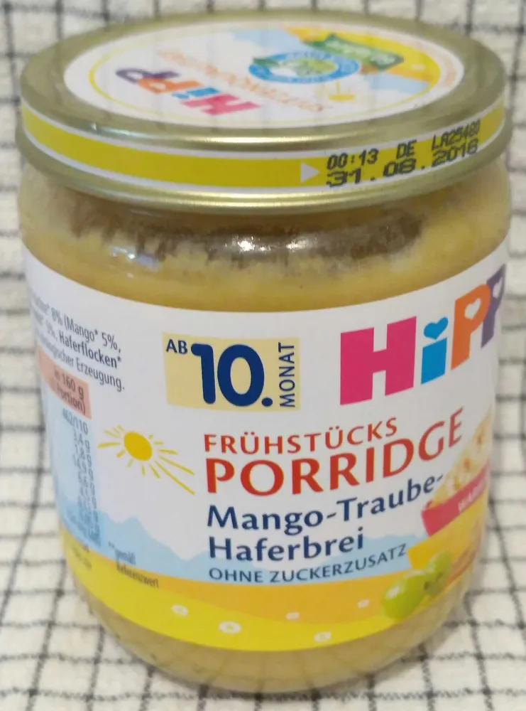 Porridge Mango-Traube-Haferbrei
