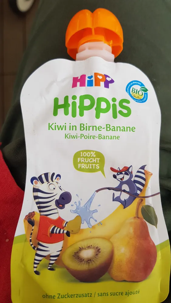 Kiwi in Birne Banane