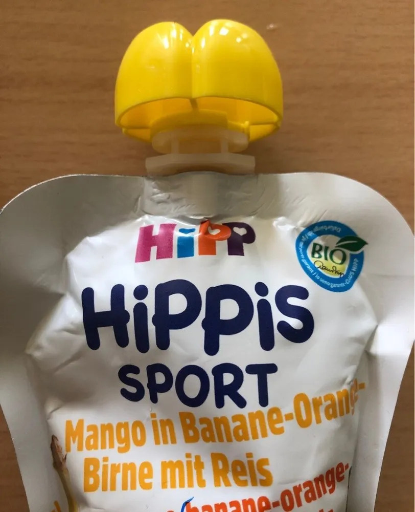 Hippis sport mangue-banane-orange-poire avec riz
