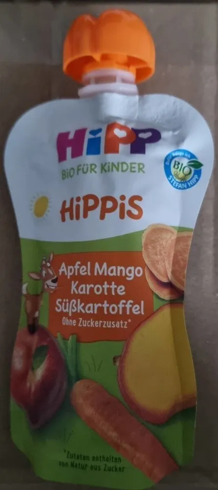 HiPPiS Apfel Mango Karotte Süßkartoffel