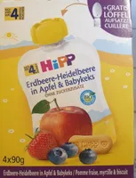 Pomme-fraise-myrtille et biscuit