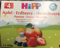 Hipp compote pomme fraise myrtille