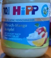 Pfirsich-Mango in Apfel mit Jogurt nach Griechischer Art