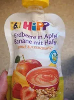 Erdbeere in Apfel Banane mit Hafer