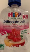 Délices de lait Pomme Fraise Framboises