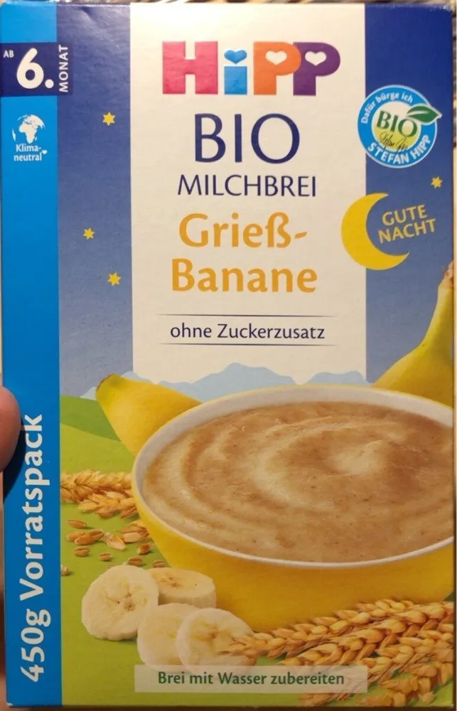 Bio Milchbrei Grieß-Banane