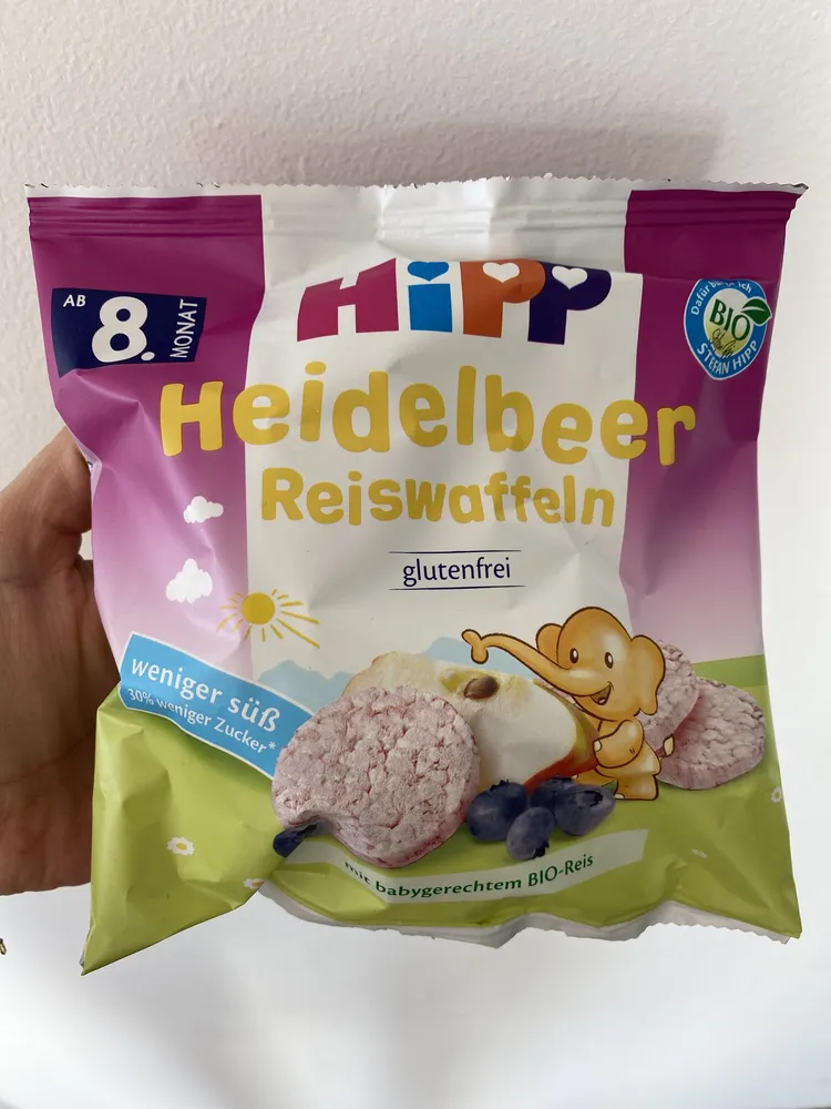 Heidelbeer Reiswaffeln