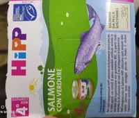 Omogenizzato salmone con verdure