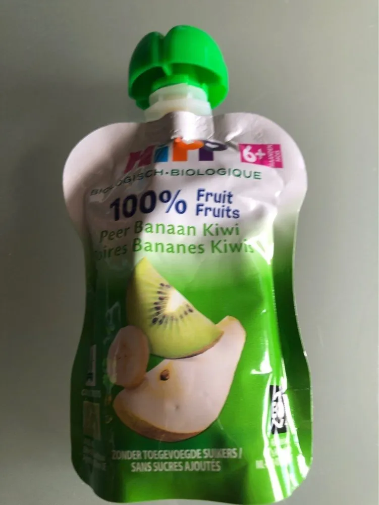 Hipp 100% Fruits pommes bananes kiwi