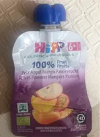 100% fruits poires pommes mangue passion