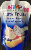 Pommes poires fruits du dragon cassis