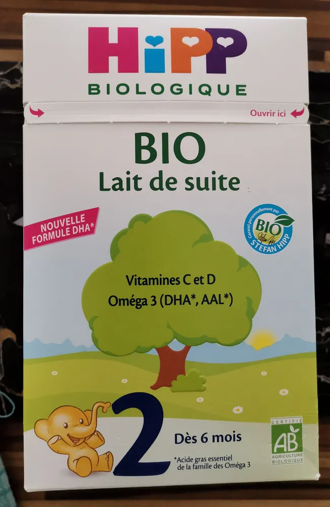 Lait de suite Bio 2