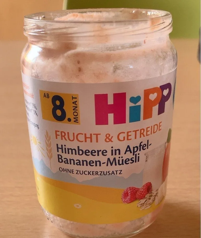 Himbeere in Apfel-Bananen-Müsli (ab 8. Monat)