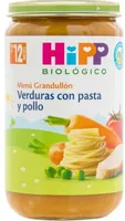 Verduras con Pasta y Pollo 12 Meses
