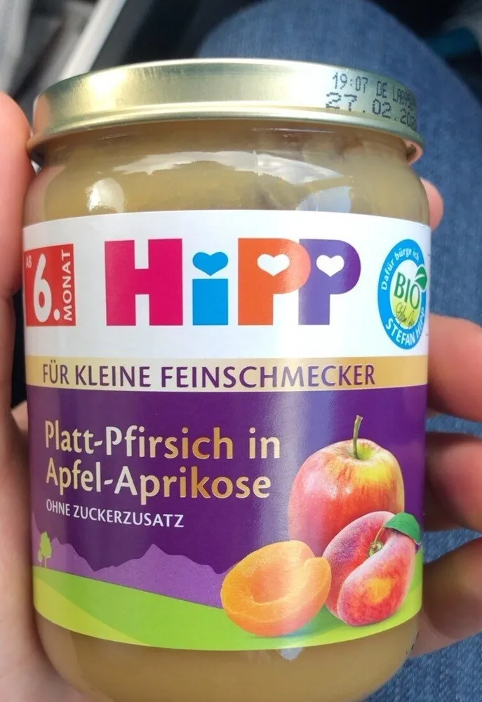 Platt-Pfirsich in Apfel-Aprikose