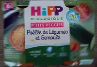 Poêlée de légumes et semoule