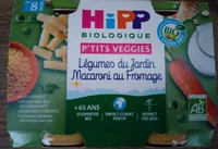 Légumes du jardin, macaroni au fromage
